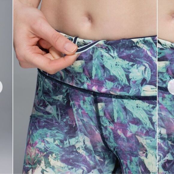 Lululemon Run: Top Speed iridescent Crop Legging size 4 - Picture 2 of 11
